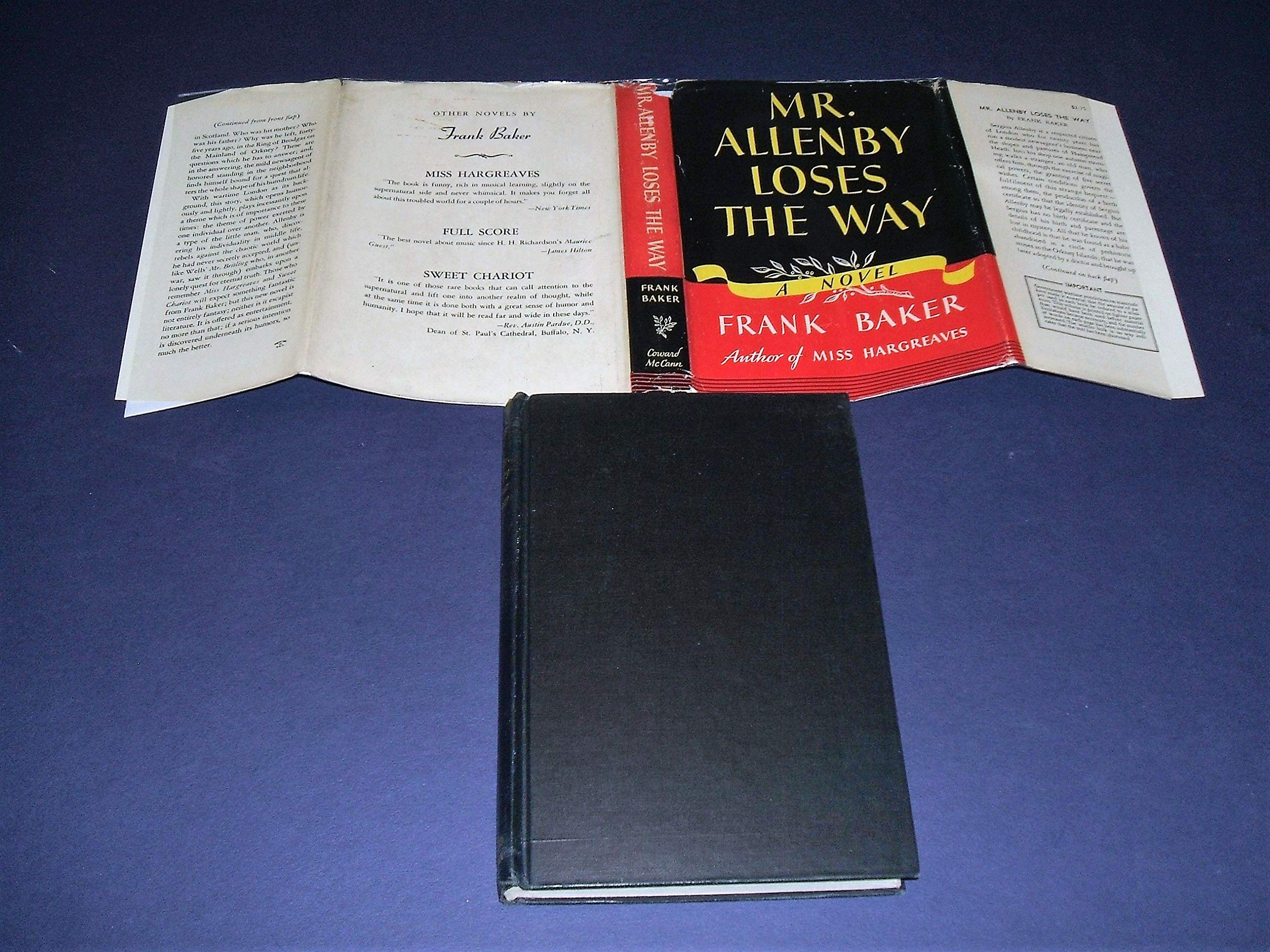 Cover of Mr. Allenby Loses the Way