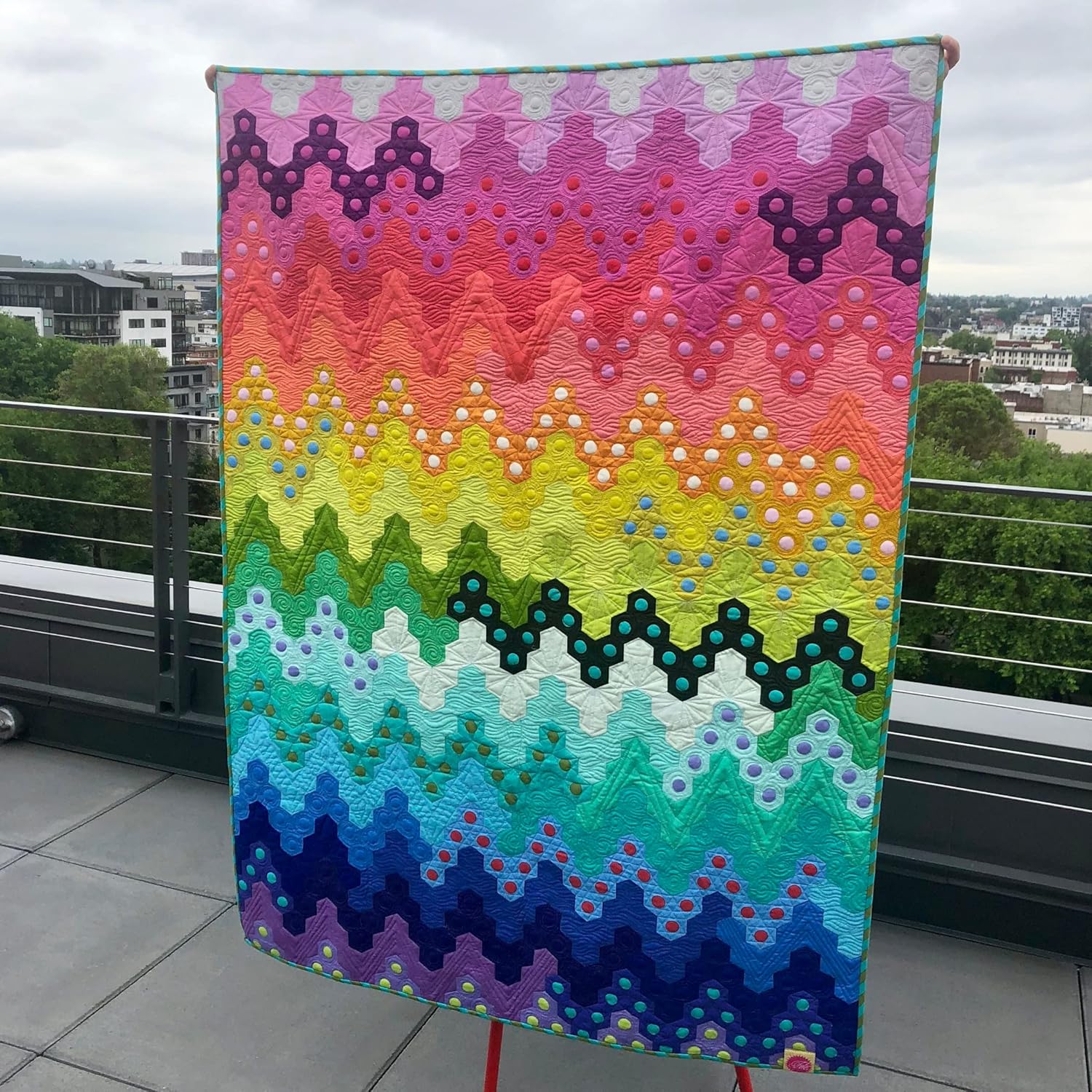 Paper Pieces Hex On The Beach Pattern Piece Pack and Acrylic Template Varies