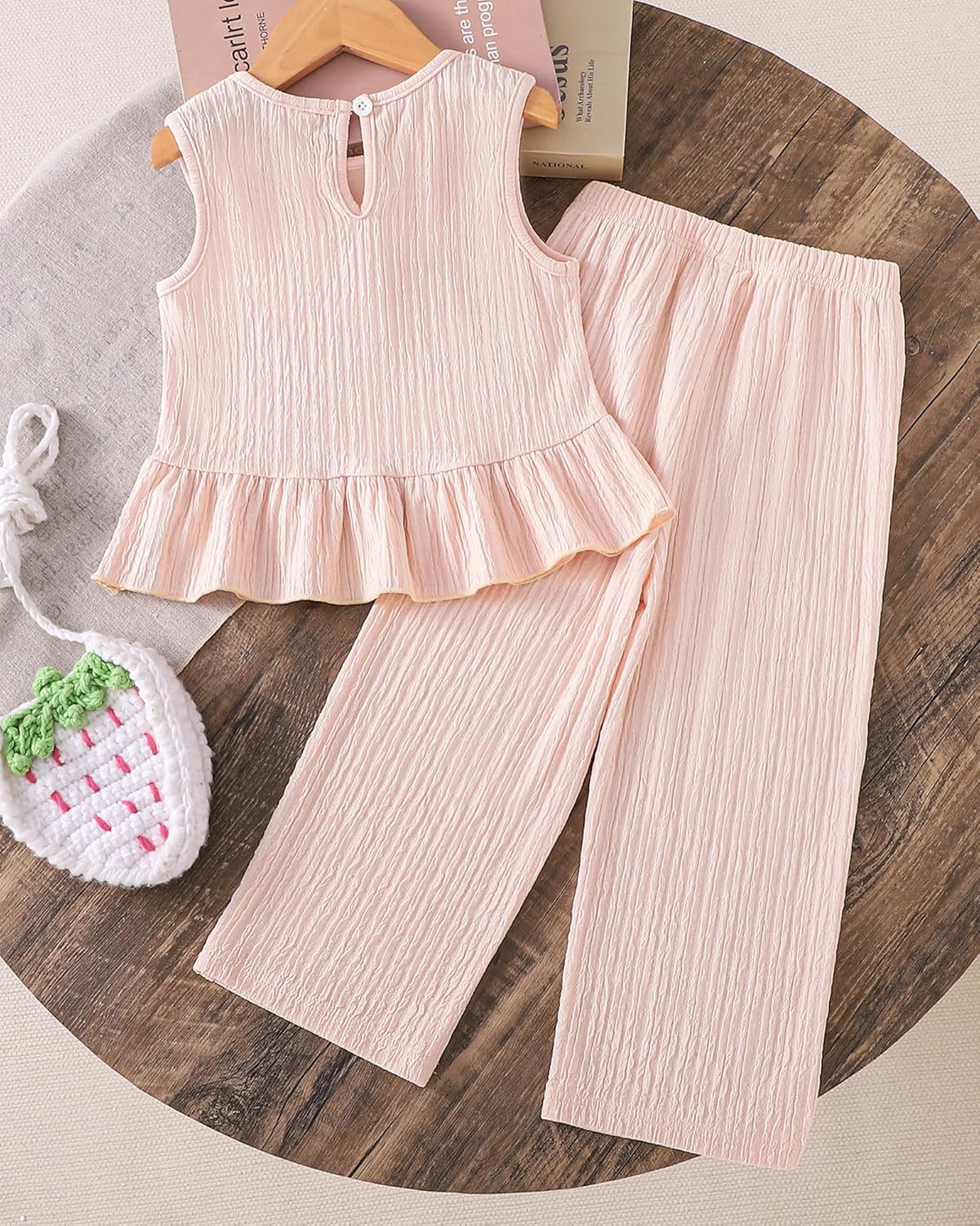 Toddler Girl Clothes Baby Girl Clothing Summer Outfit 2-6 Year Little Matching Sleeveless Top Long Pants Set 2Pcs - Image 5