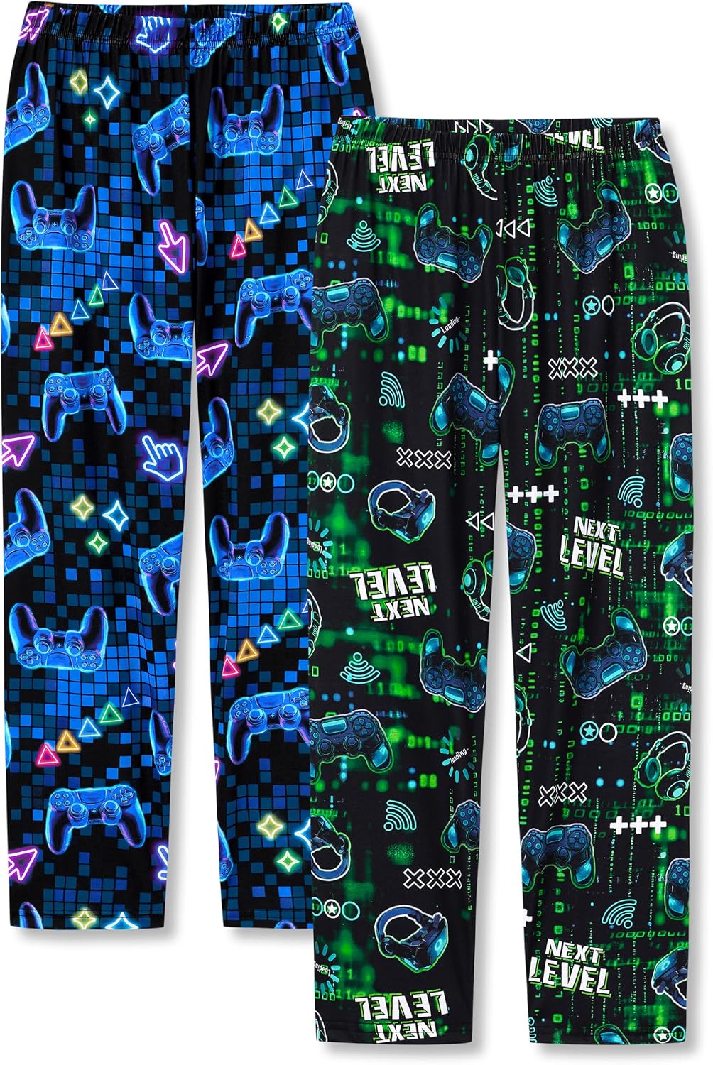 Tebbis 2 Pack Soft Lounge Pants for Boys Sizes 6-18