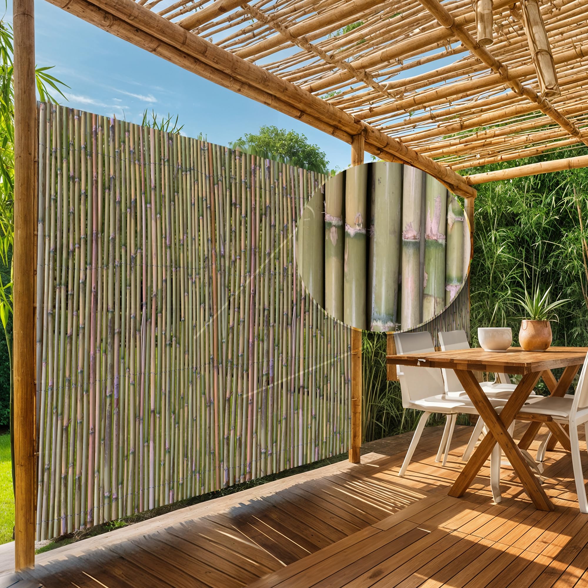 Sicignano | Canne Italia Arella in Bamboo Naturale 2x3 Metri, Ideale per Recinzioni Separè Coperture Spazi Privacy, Casa Giardino Mare Spiaggia, Utili per Creare Ombra