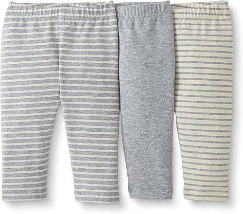 Baby Girls' Organic Cotton Legging, Pack of 3