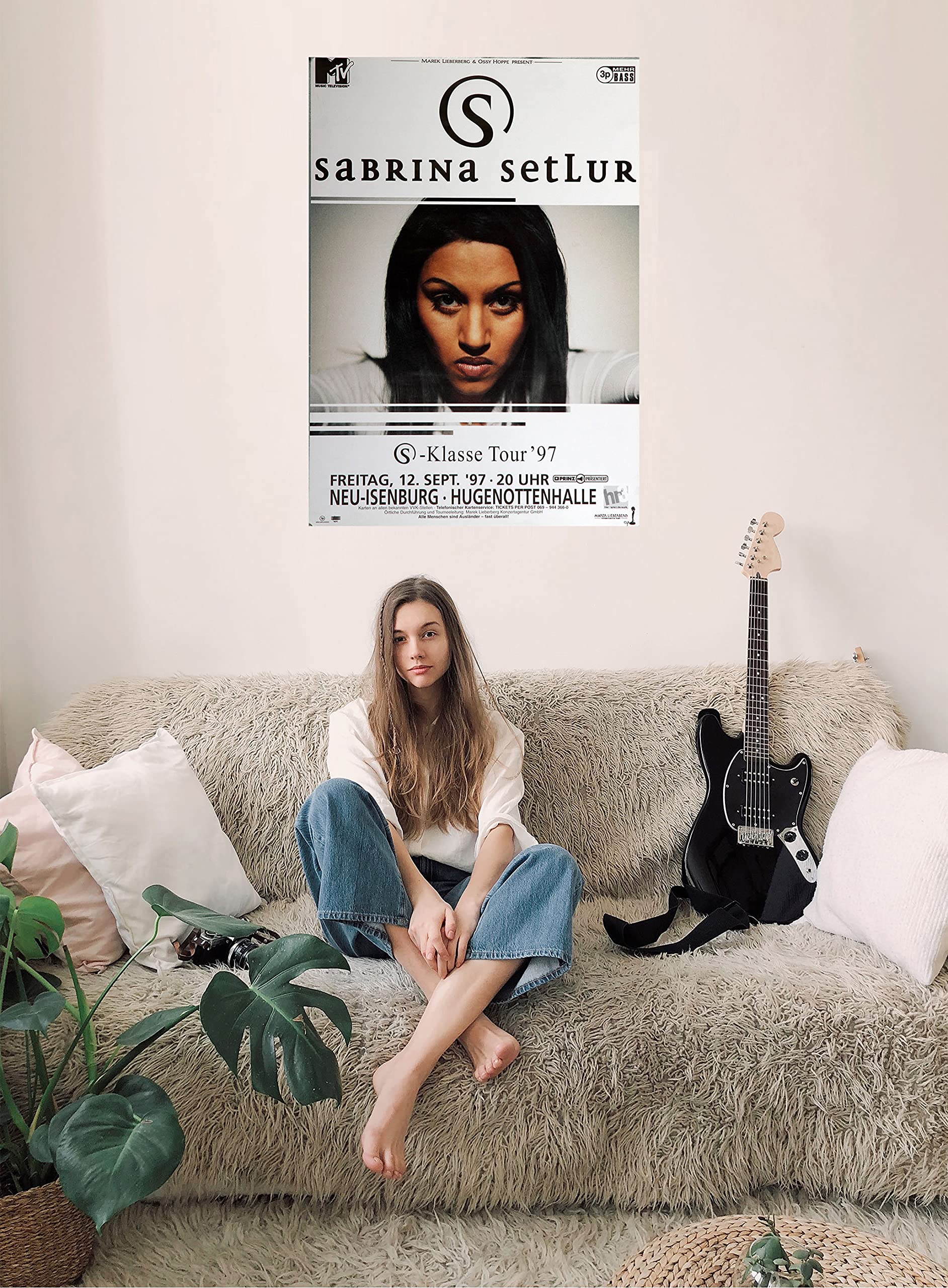 Premium Poster/Plakat | DIN A1 | Wanddeko | Live Konzert Veranstaltung » Sabrina Setlur - S - Klasse Tour ´97, Neu Isenburg 1997 «