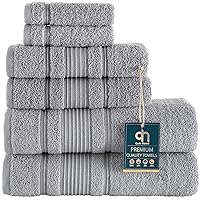 Algopix Similar Product 5 - Qute Home 6Piece Bath Towels Set 100