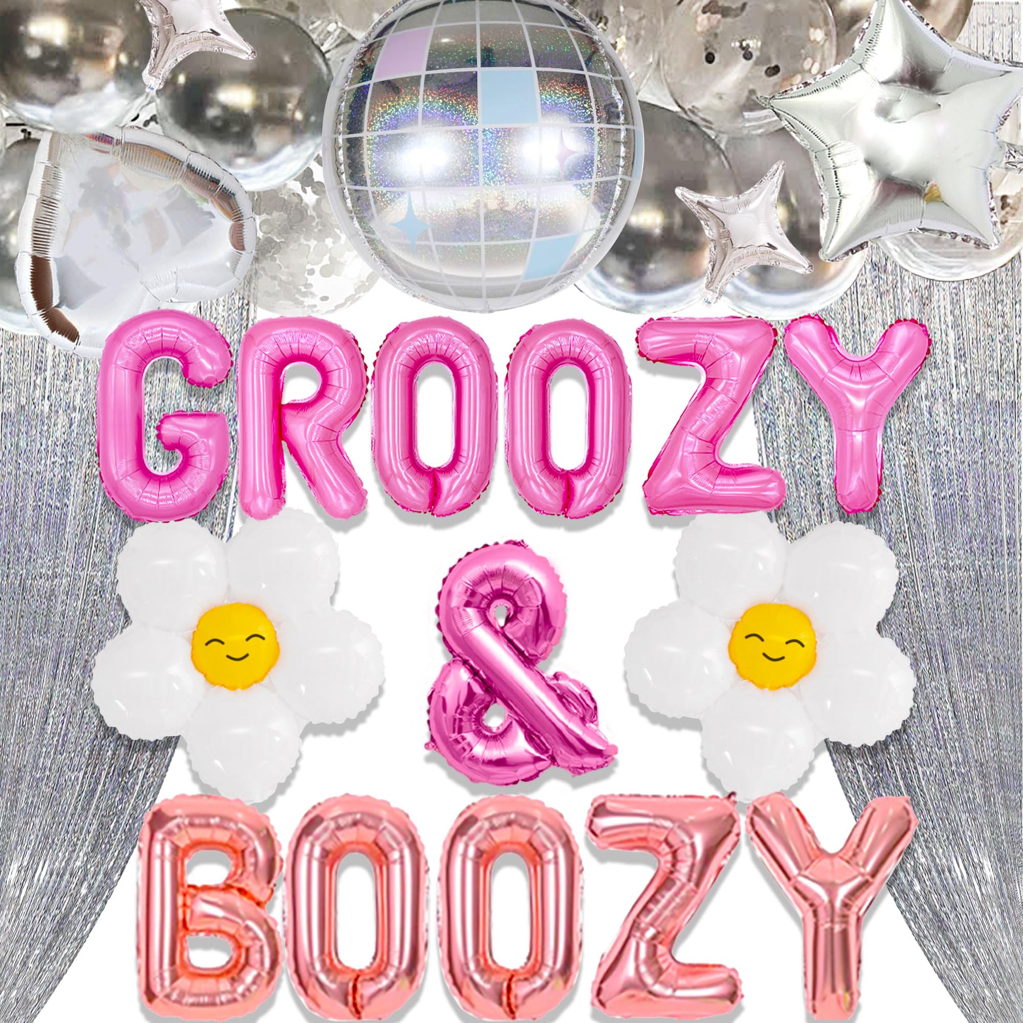 Amazon.com: JeVenis Groovy Balloons Groovy Hippie Bachelorette Party ...