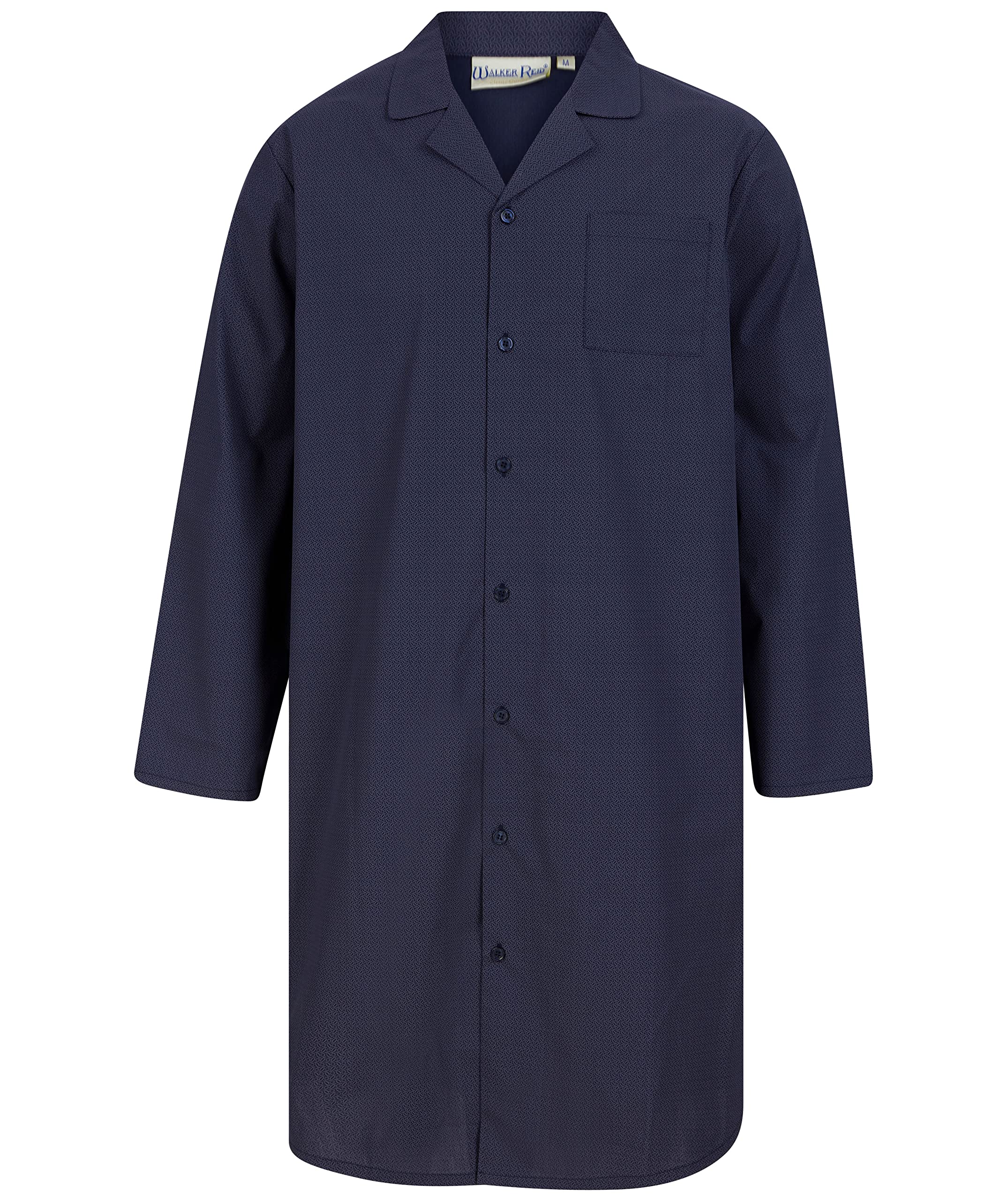 Slenderella Walker Reid WR88840 Men's Navy Cotton Nightshirt Large