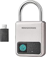 Vista 13 de Candado de huellas dactilares, candado inteligente con soporte de carga USB, bloqueo de huellas dactilares, bloqueo biométrico adecuado
