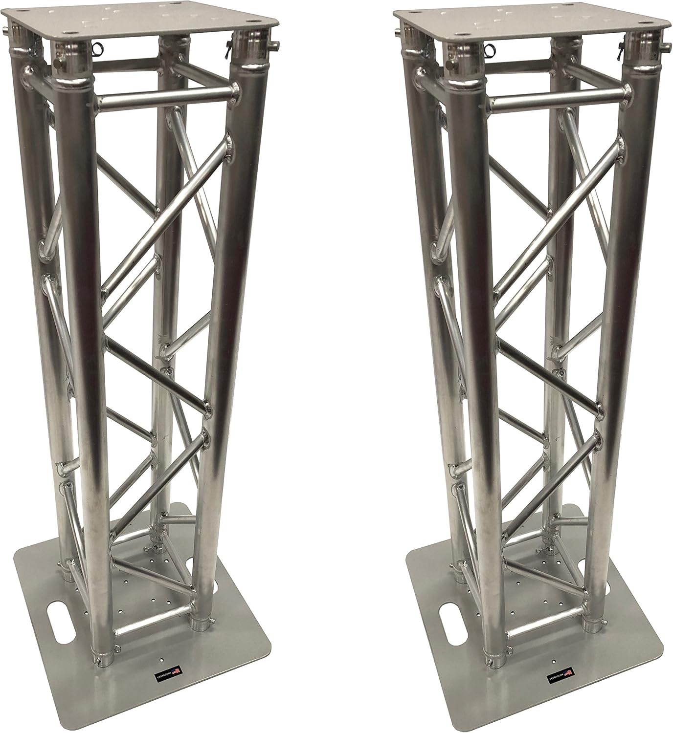 (2) 1.5 Meter DJ Lighting Aluminum Truss Light Weight Dual 4.92 ft Totem System Moving Head! F34 Type Trussing! 2" Diameter Tubing! 12"x12" Fitment!
