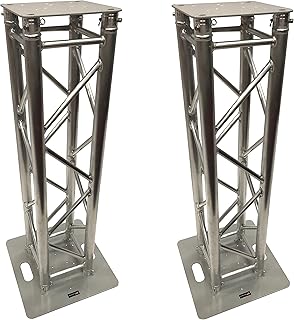 (2) 1.5 Meter DJ Lighting Aluminum Truss Light Weight Dual 4.92 ft Totem System Moving Head! F34 Type Trussing! 2" Diameter Tubing! 12"x12" Fitment!