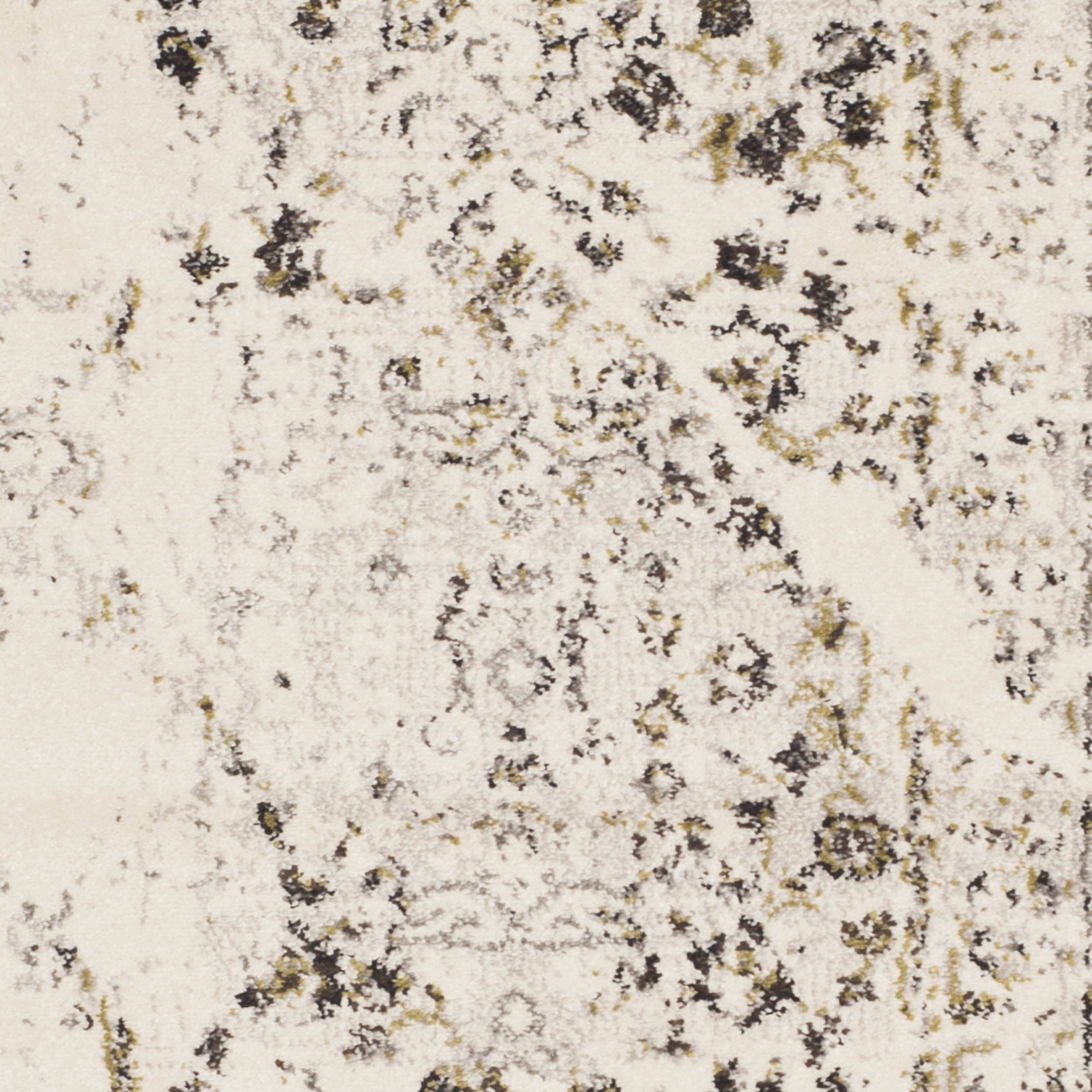 SAFAVIEH Tappeto Runner Porcello Collection PRL3738B - 60x180 Cm, Avorio E Grigio Chiaro, Design Foglie Invecchiate, Non Perde Pelo, Facile Da Pulire - 3