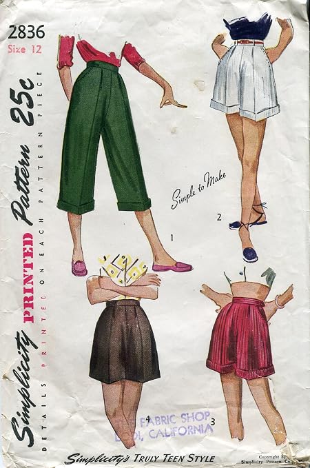 1940s Simplicity Pattern 2836 
