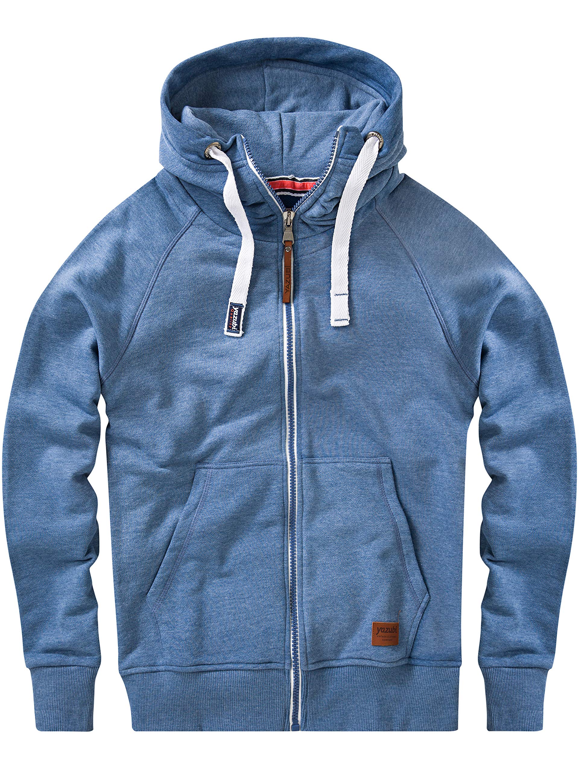 Yazubi Herren Sweatjacke Hoodie mit Reißverschluss Jacob