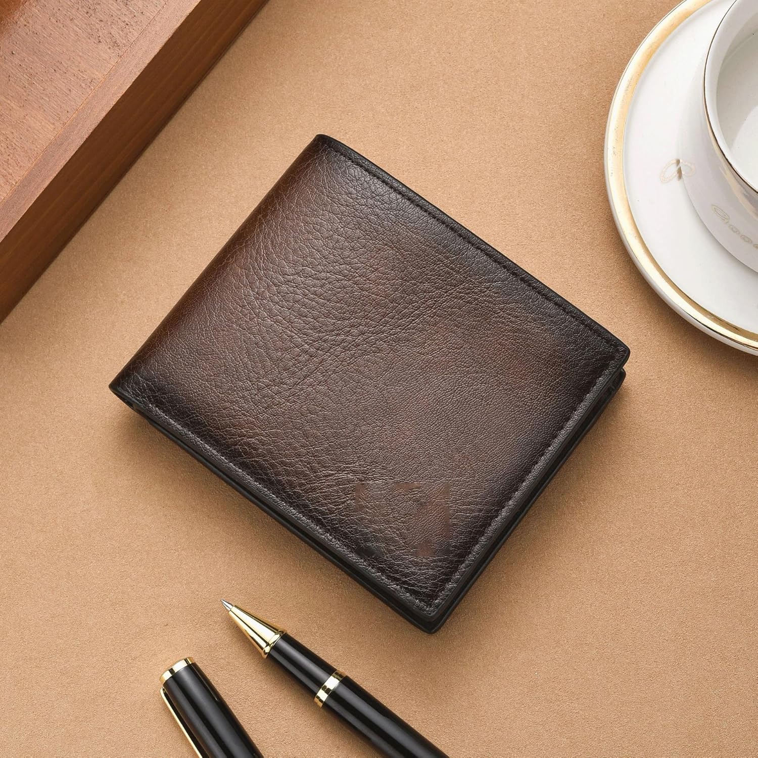 VIDI Men's wallet large capacity PU multi-card slot hand-held