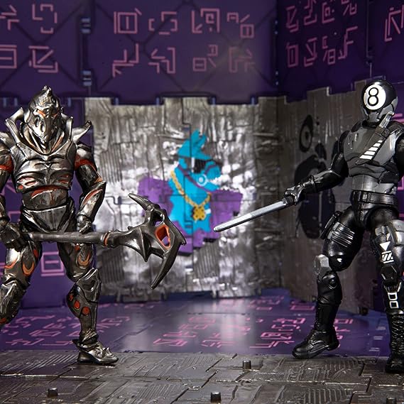 Fortnite Large Vending Machine, 2 Figure Pack - Features Ruin and 8-Ball 4 Inch Collectible Action Figures - Includes 24 The Cube Pieces, 10 Weapons, 8 Back Bling, 3 Harvesting Tools, and More
