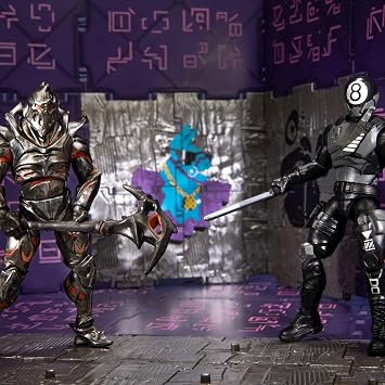 Fortnite Large Vending Machine, 2 Figure Pack - Features Ruin and 8-Ball 4 Inch Collectible Action Figures - Includes 24 The Cube Pieces, 10 Weapons, 8 Back Bling, 3 Harvesting Tools, and More