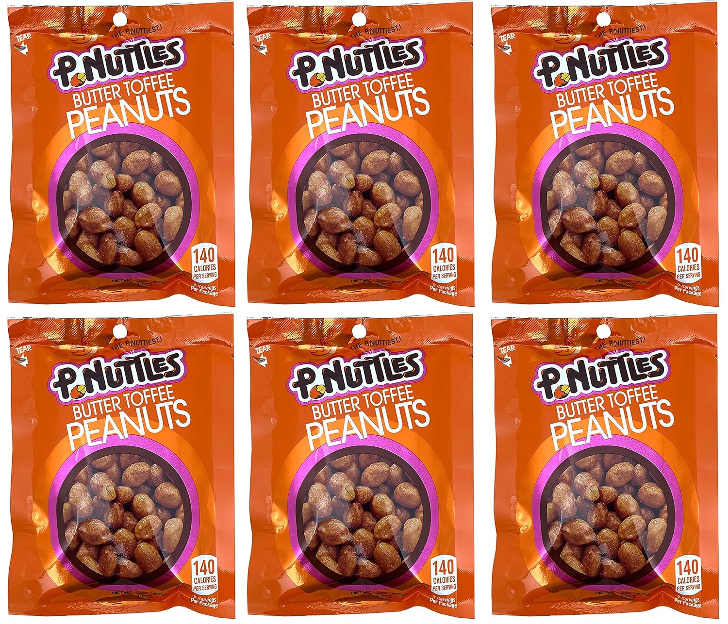 PNuttles Butter Toffee Covered Peanuts, Toffee Peanuts, 2