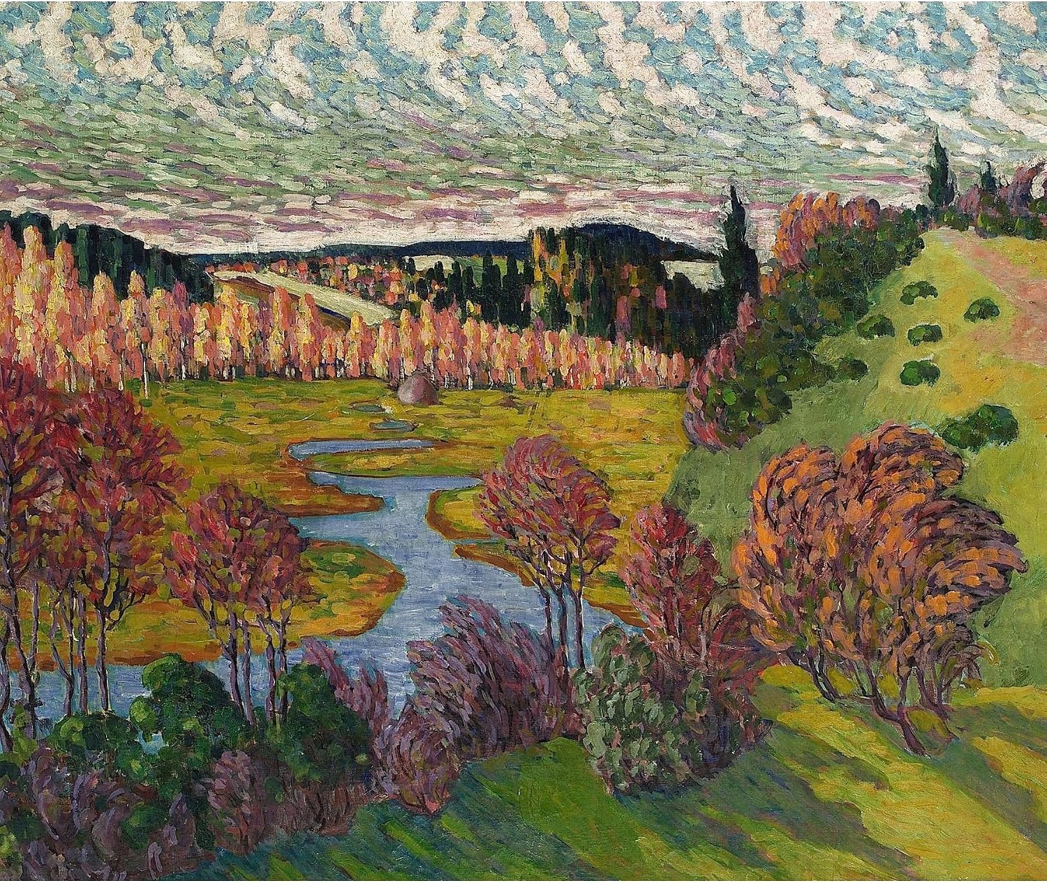 ArtDirect Autumn Landscape (1912) Unframed Art Print Giclee Poster by Konrad Mägi - Ready for Framing with Customization Sizes 10x8, 13x11, 19x16, 29x24, 43x36 and 57x48 inches