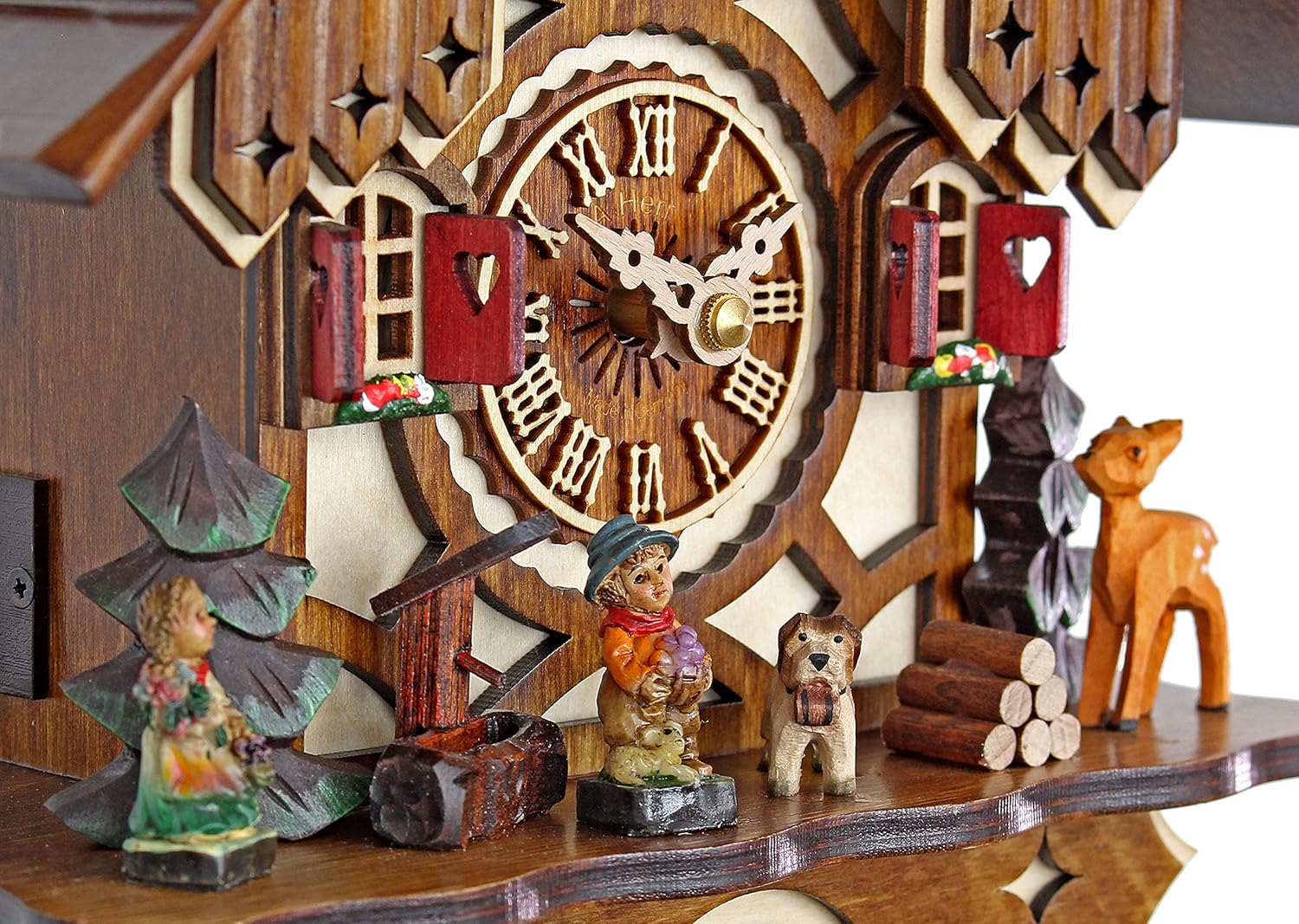 Quartz Cuckoo Clock - The Half-timbered House AH 20 QM
