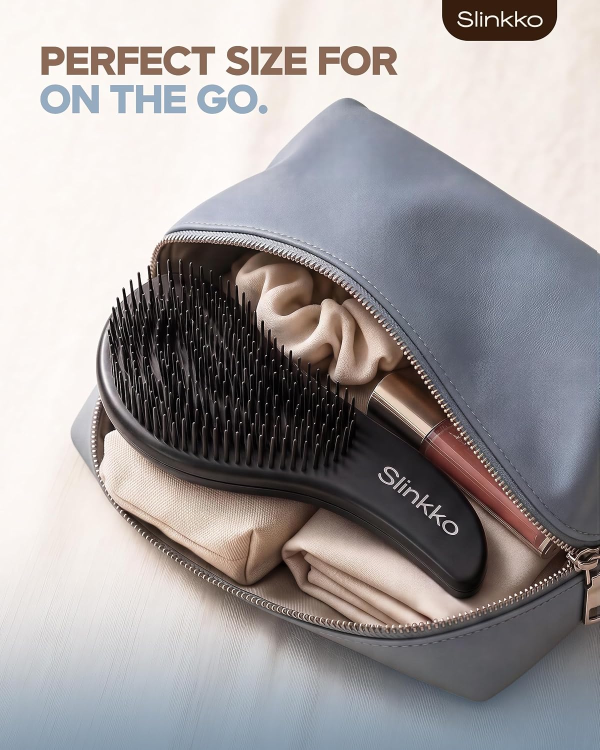 Detangler Brush, Curly Hair Brush for Women, Men & Kids - Wet & Dry Detangling Hair Brush for Curly, Thick, Fine & Wavy Hair - Anti-Breakage Wave Brush, Pain-Free Hairbrush, Onix Matte