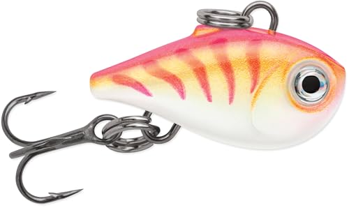 Rapala Nano Rap Fishing Lure, Ultra-Lightweight Minnow for Freshwater and Saltwater, Realistic Swimming Action, Pink Tiger UV