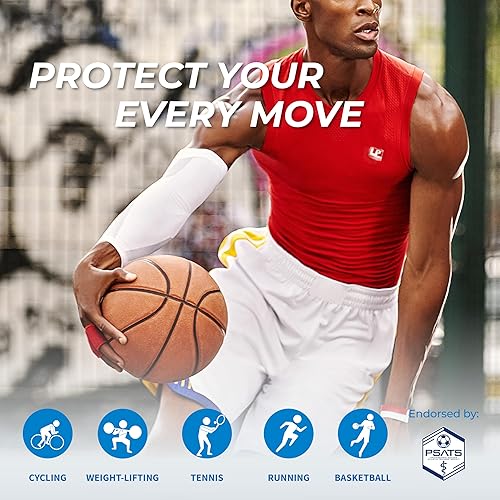 Miniatura 5 de LP SUPPORT 251Z - Manga de compresión para hombresmujeresjóvenes atletas, tendinitis, artritis, entrenamiento, fitness, baloncesto