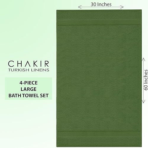 Miniatura 176 de Chakir Turkish Linens Toallas turcas de alta calidad 100% algodón para baño, toallas de baño grandes de 30 x 60 pulgadas (4 piezas, beige)