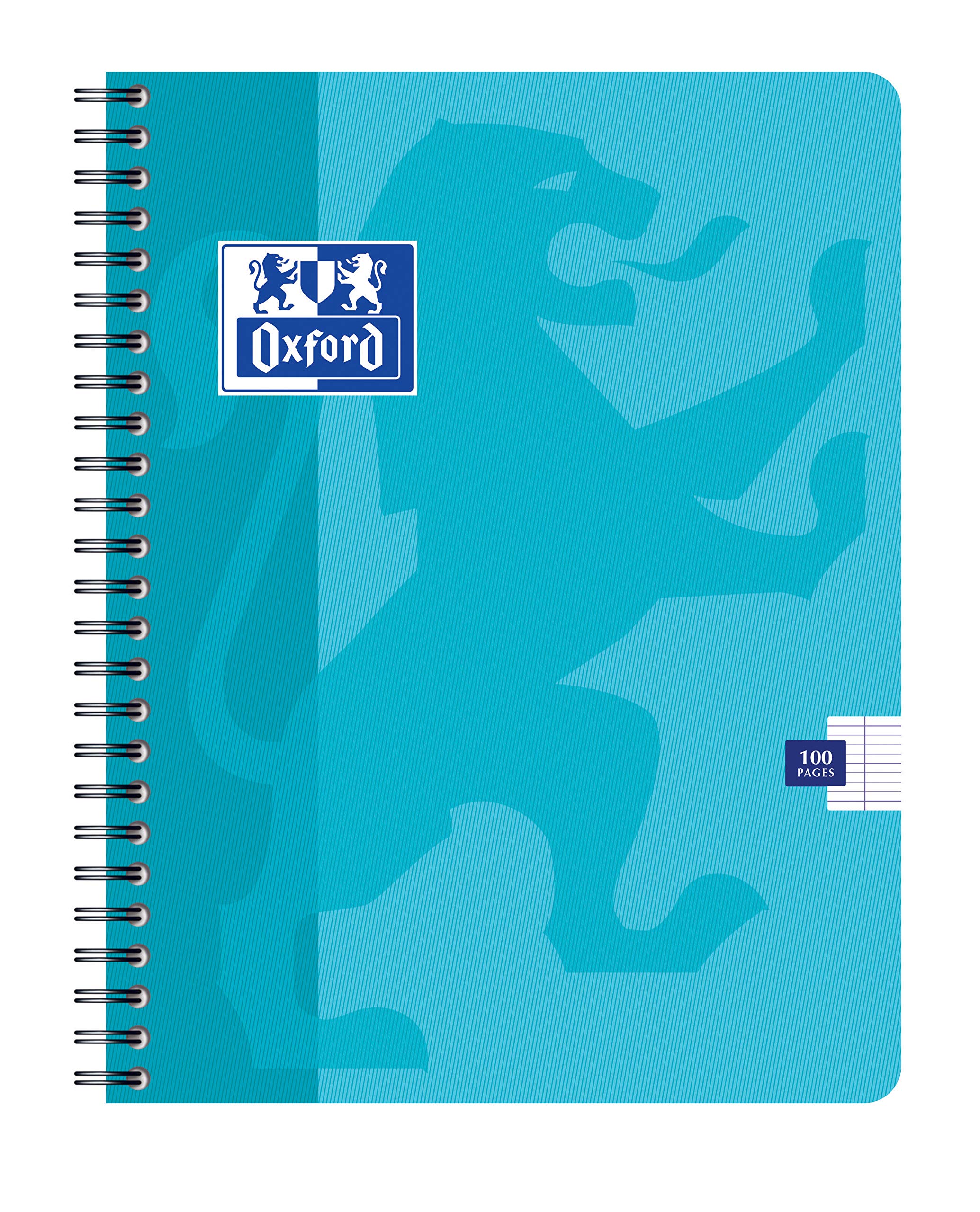 OXFORD Lot de 10 Cahiers à spirale 170 x 220 mm Séyes 100 pages 90g Couverture Aléatoire