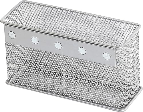 Ybm Home Soporte magnético para lápices, organizador de malla de alambre con imanes fuertes, excelente para pizarras, refrigerador y taquilla, 1