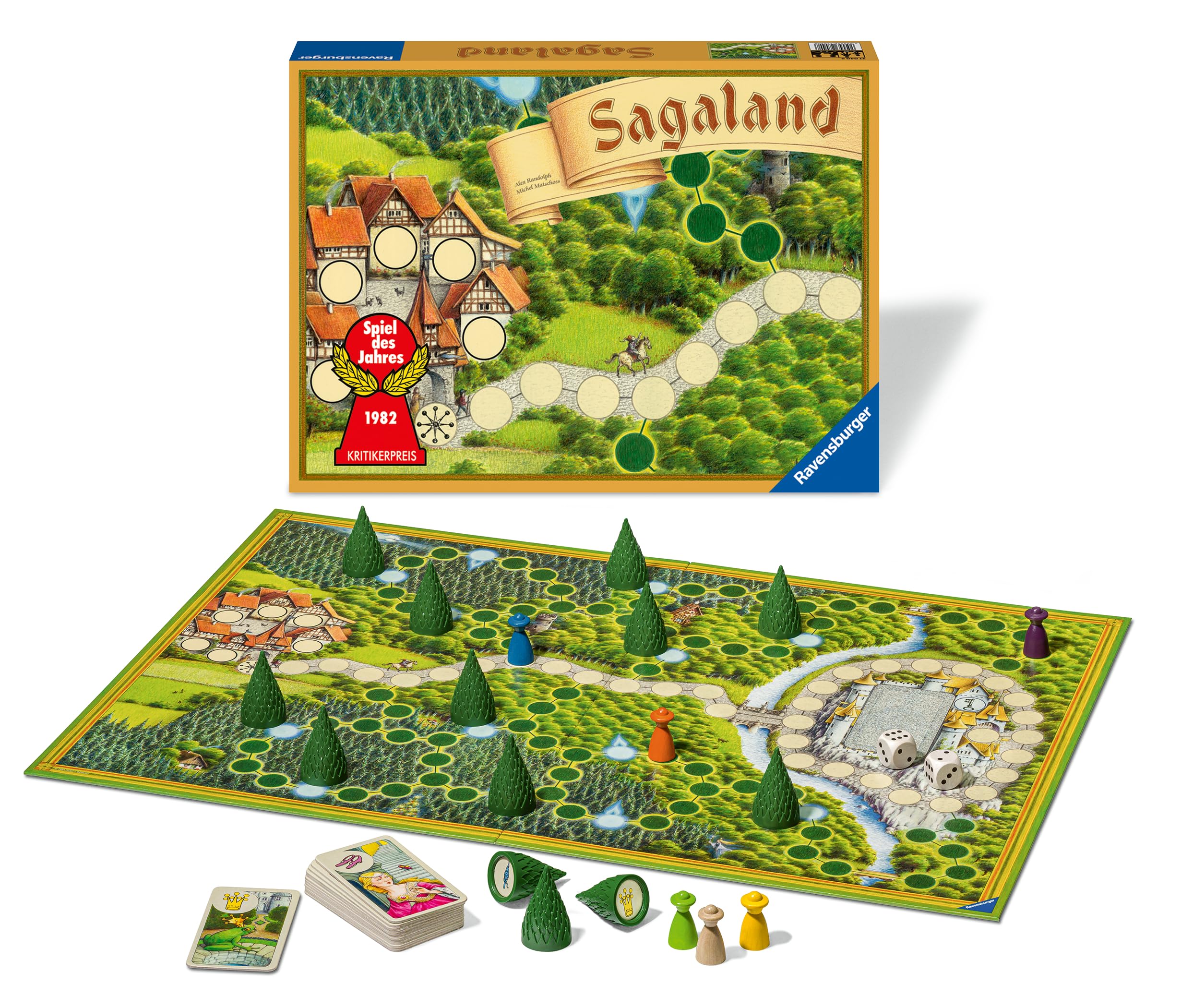Sagaland Retro-Ausgabe (1981 Originaldesign) – Ravensburger, 2–6 Spieler, ab 6 Jahren