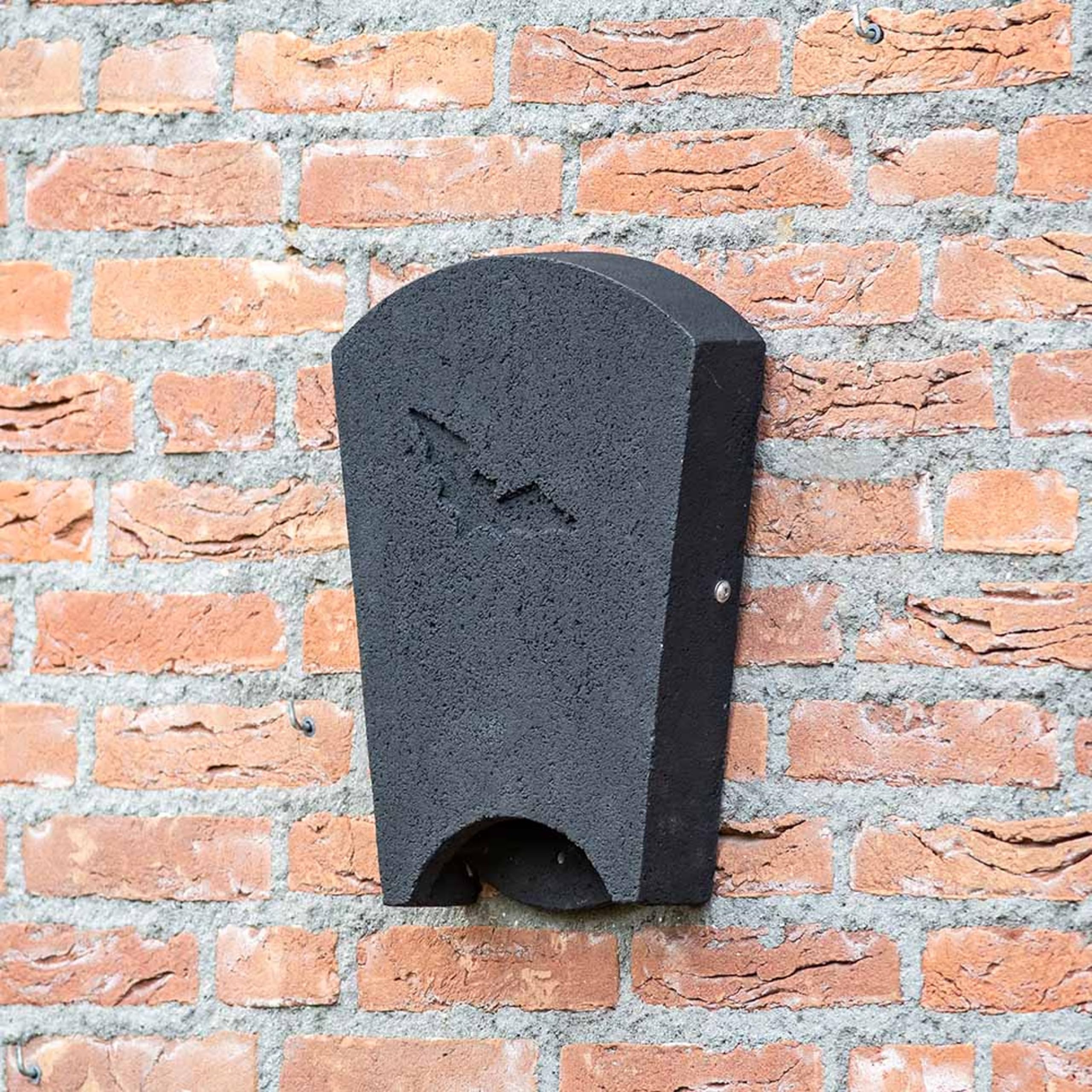 CJ Wildlife Fledermauskasten Holzbeton Woodstone Schwarz wetterfest raue Innenfläche 10 Jahre Garantie