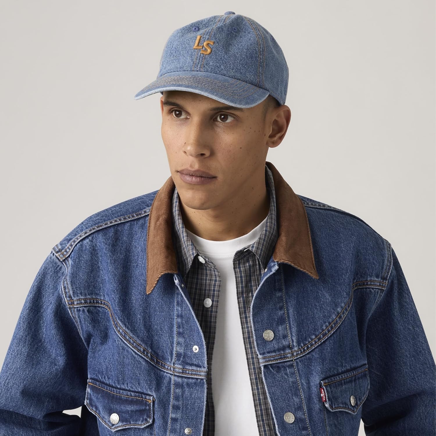 Levi's(リーバイス) 帽子LS モノグラム ロゴ ベースボール キャップユニセックス大人