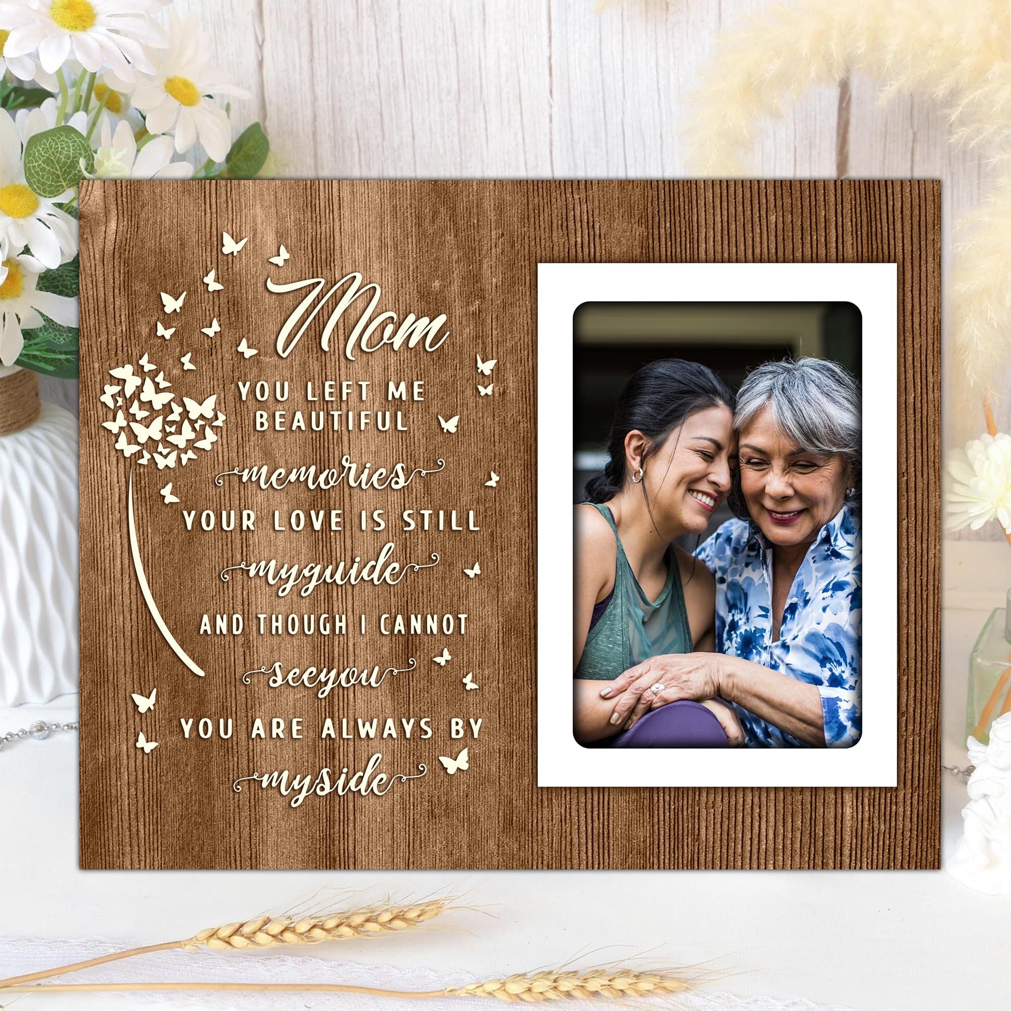 Picture Frames for Mom | Mommy and Daughter Picture Frame | Mommy and Me Gifts | Why a Daughter Needs a Mom 4x6 Memorial Photo Plaque | Memorial Gifts for Mother, Other Mothers, Wife