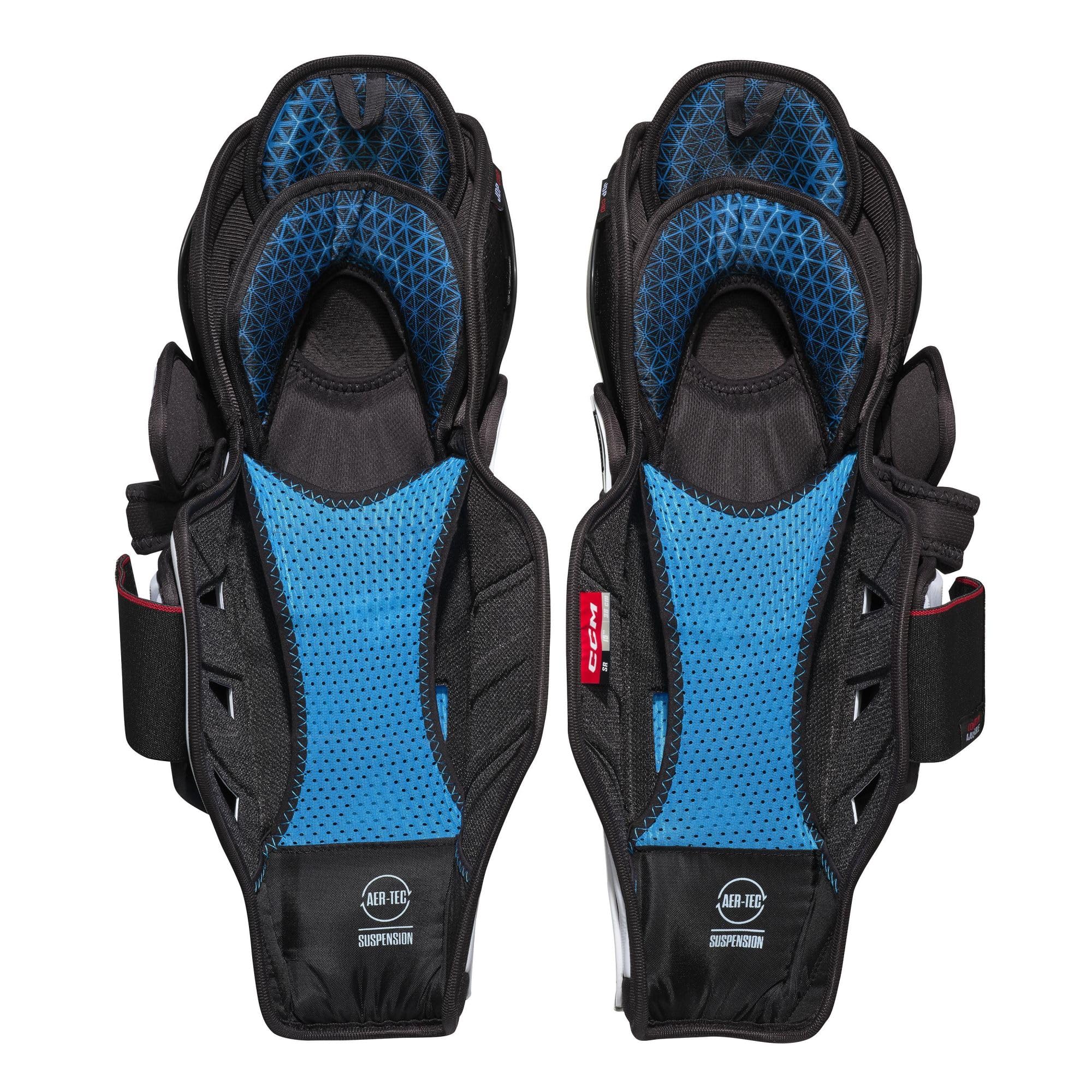 CCM JetSpeed FT8 Senior - Espinilleras para hockey sobre hielo