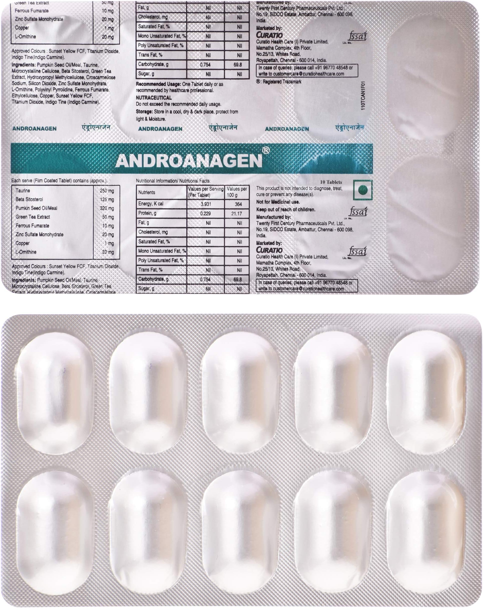 Androanagen - Strip of 10 Tablets