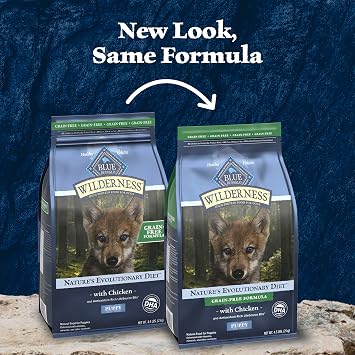 Blue Buffalo Wilderness Chicken & Wholesome Grains Puppy Dry Dog Food 4.5lb