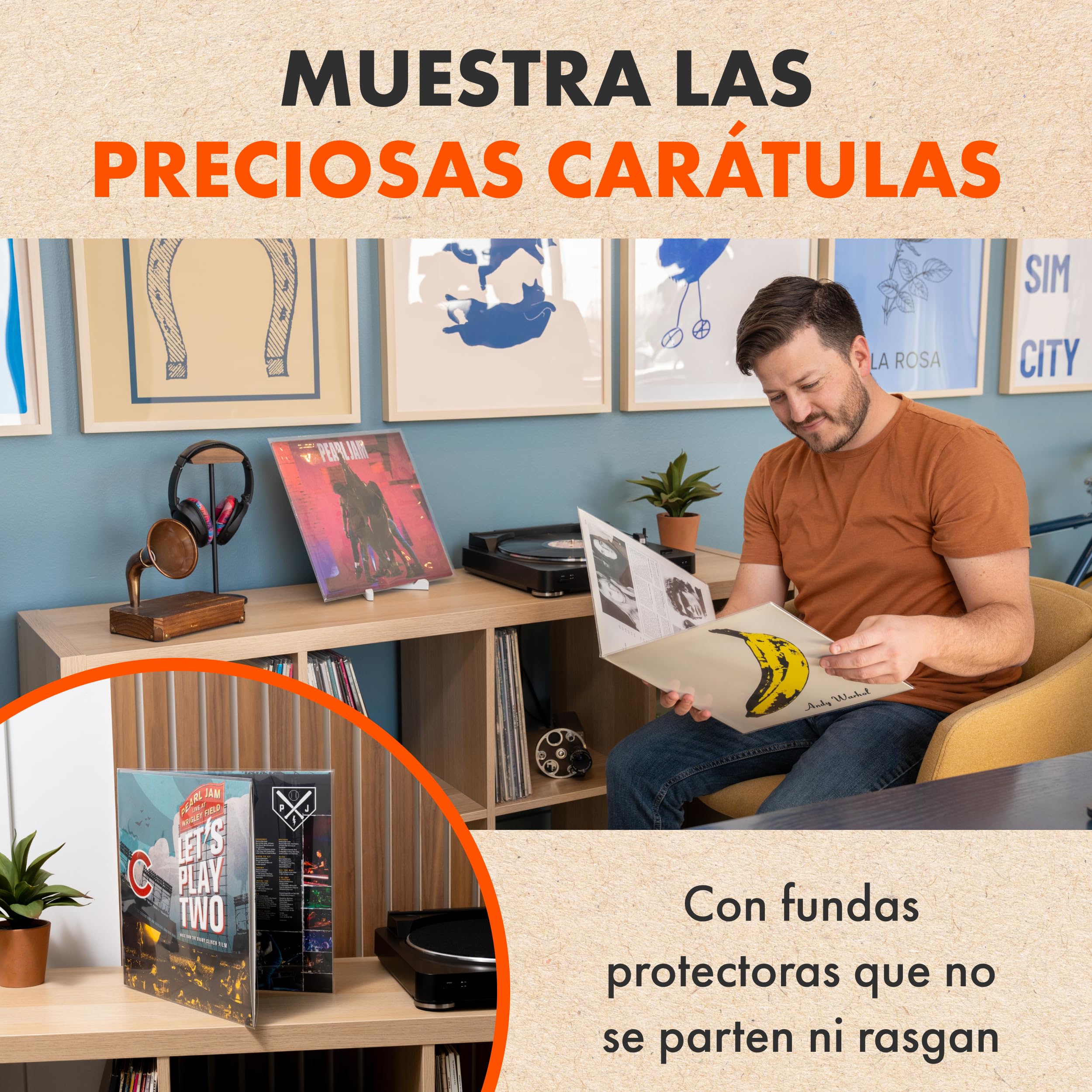 25x Gatefold Fundas Exteriores de Vinilo de 12'' | Spincare Cubiertas Crystal para Álbumes Simples y Dobles | Fundas de Plástico Sin Ácido | Polipropileno Transparente