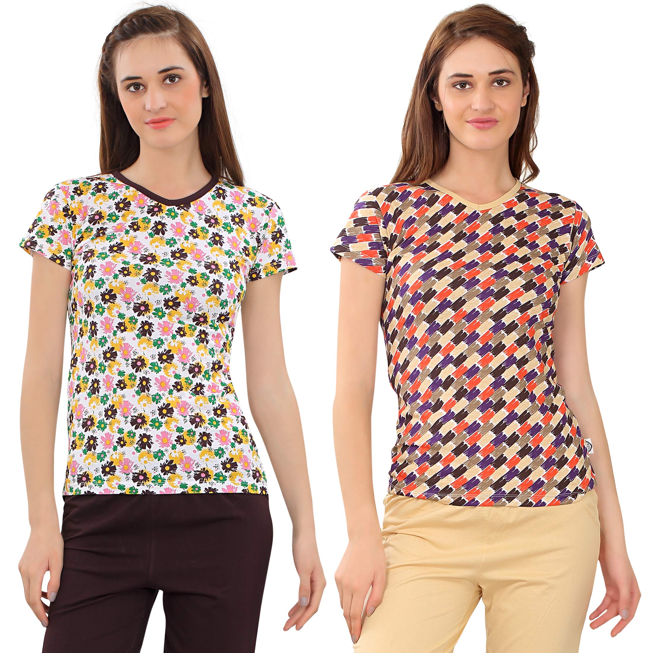 Women's Printed top (Pack of 2)