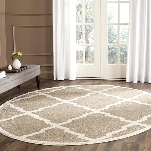 Vista 19 de Safavieh Amherst Collection amt421b Gris Claro y Beige Interior/exterior Area Rug, Polipropileno