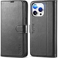 Vista 1 de Funda tipo billetera TUCCH para iPhone 15 Pro Max, con bloqueo RFID, con soporte para 4 tarjetas, a prueba de golpes, con interior de TPU, con funda