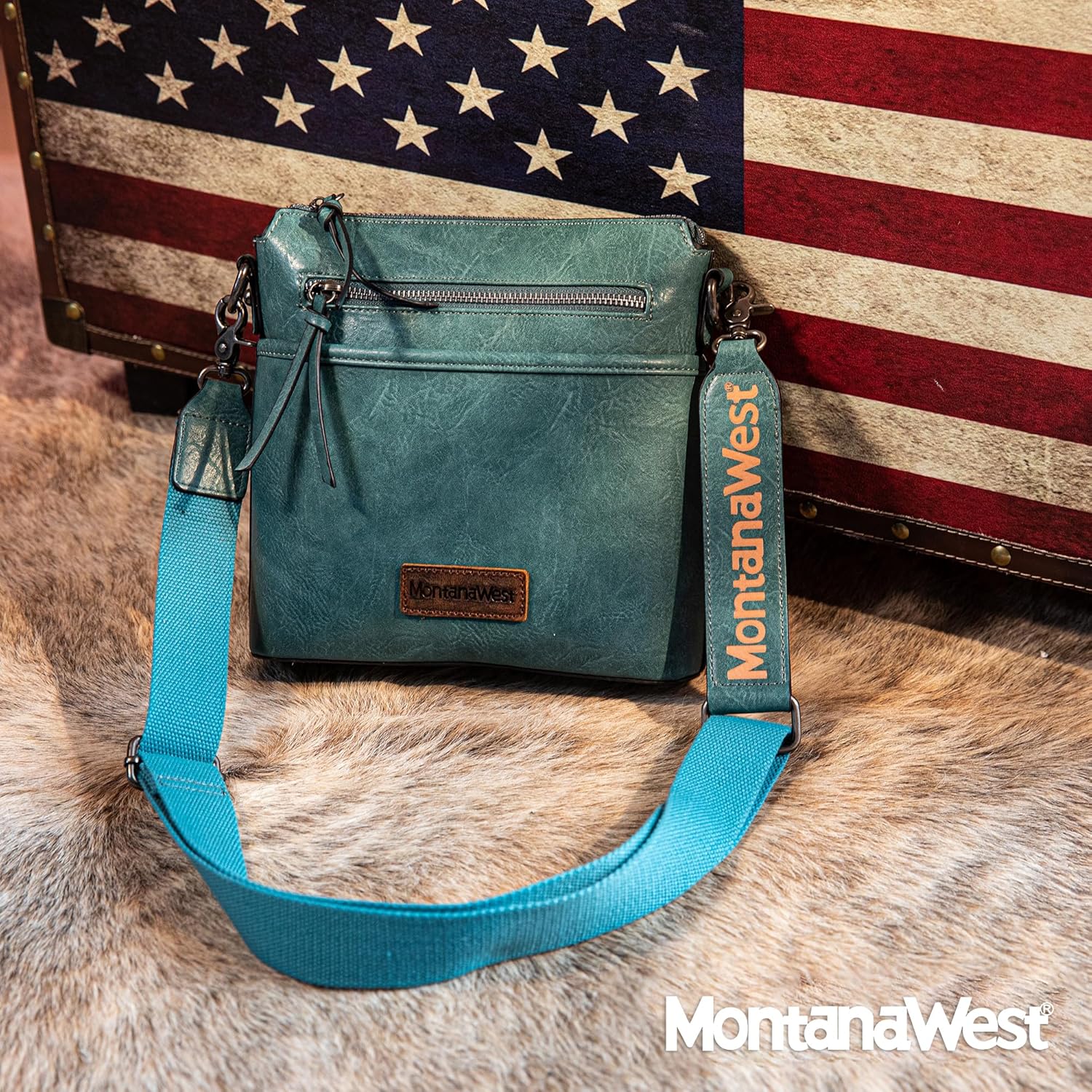 Montana West Crossbody Bag for Women Multi Pocket Cross Body Bag Purses with Guitar Strap - Image 2