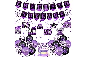 Purple 50th Birthday Decorations - Embrace the Royal Hues for a Jubilant Celebration