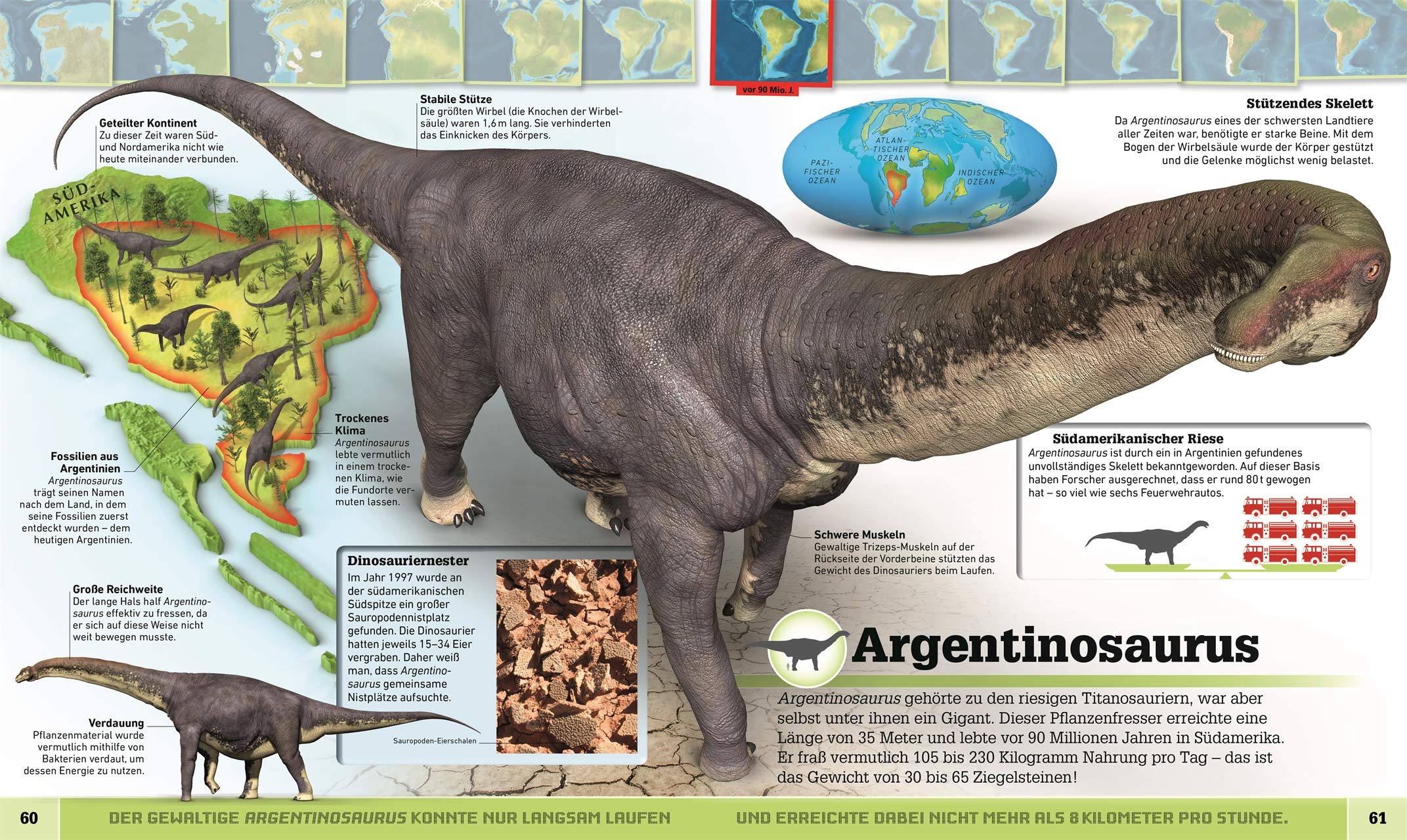 Dinosaurier-Atlas: So hast du die Welt der Urzeit noch nie gesehen. Rund 50 spektakuläre 3-D-Karten erläutern die Lebensräume von rund 40 Dino-Arten. Für Kinder ab 8 Jahren (Wo in aller Welt?)