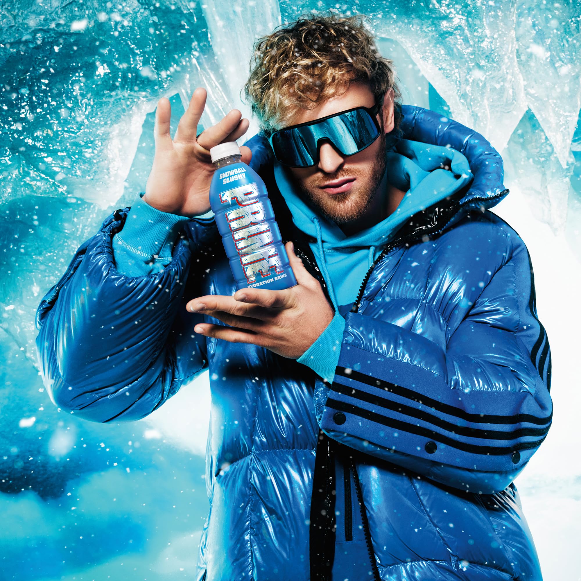 PRIME Hydration, SNOWBALL SLUSHY, Sports Drinks, Electrolyte Enhanced for Replenishing Fluids, 250mg BCAAs, B Vitamins, Antioxidants, Low Sugar, 16.9 Fl Oz, 12 Pack