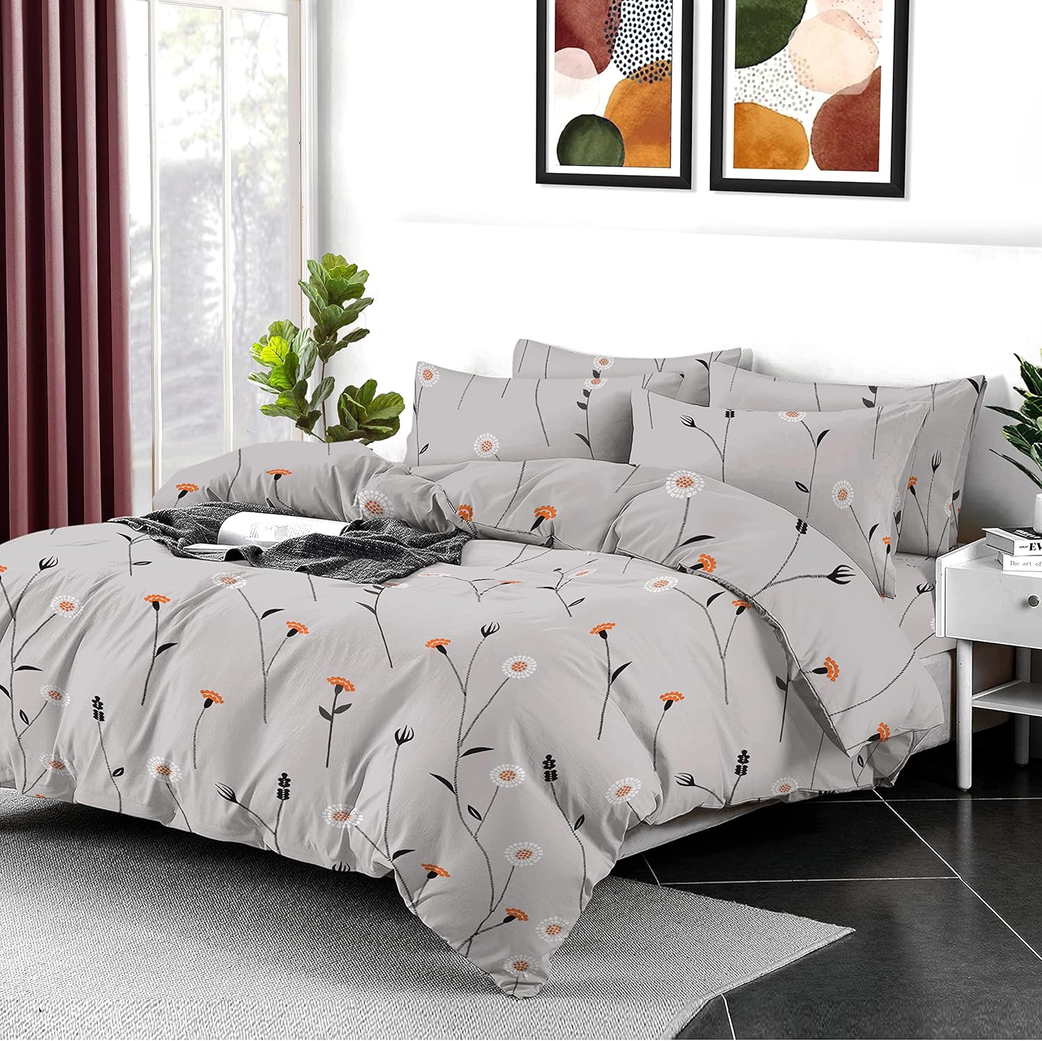 Cotton Comfort Bedding & Linen 3PCS Double Duvet Set 100 Egyptian