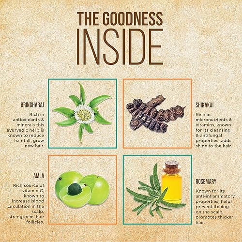 Miniatura 7 de indulekha bringha anti caída del cabello Champú (limpiador de pelo) 3.4fl oz, 3.38oz