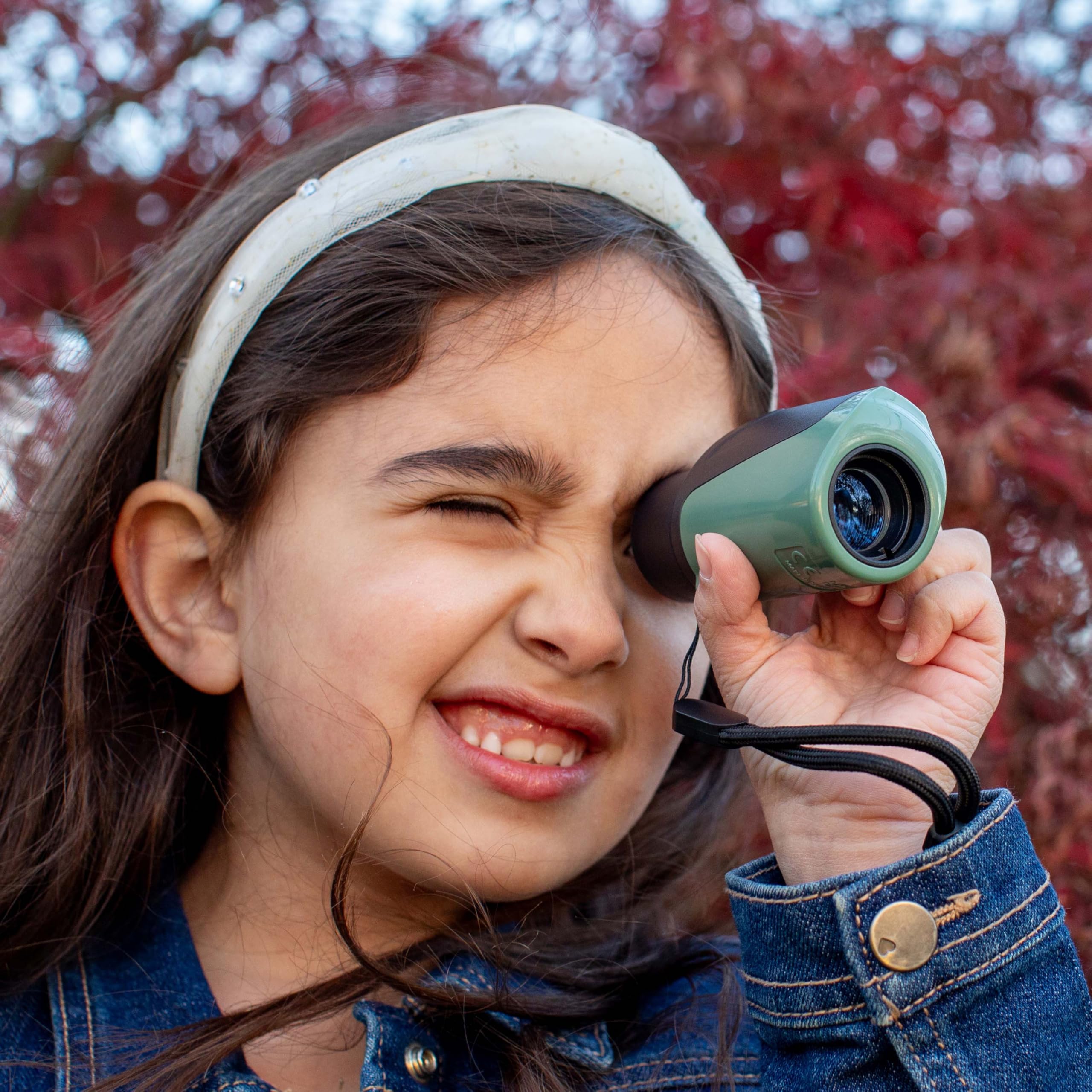 Bengal 0.276x0.709 in Focus Free STEM Toy Monocular para niños, herramienta de ciencia para niños al aire libre (BG-718) 4