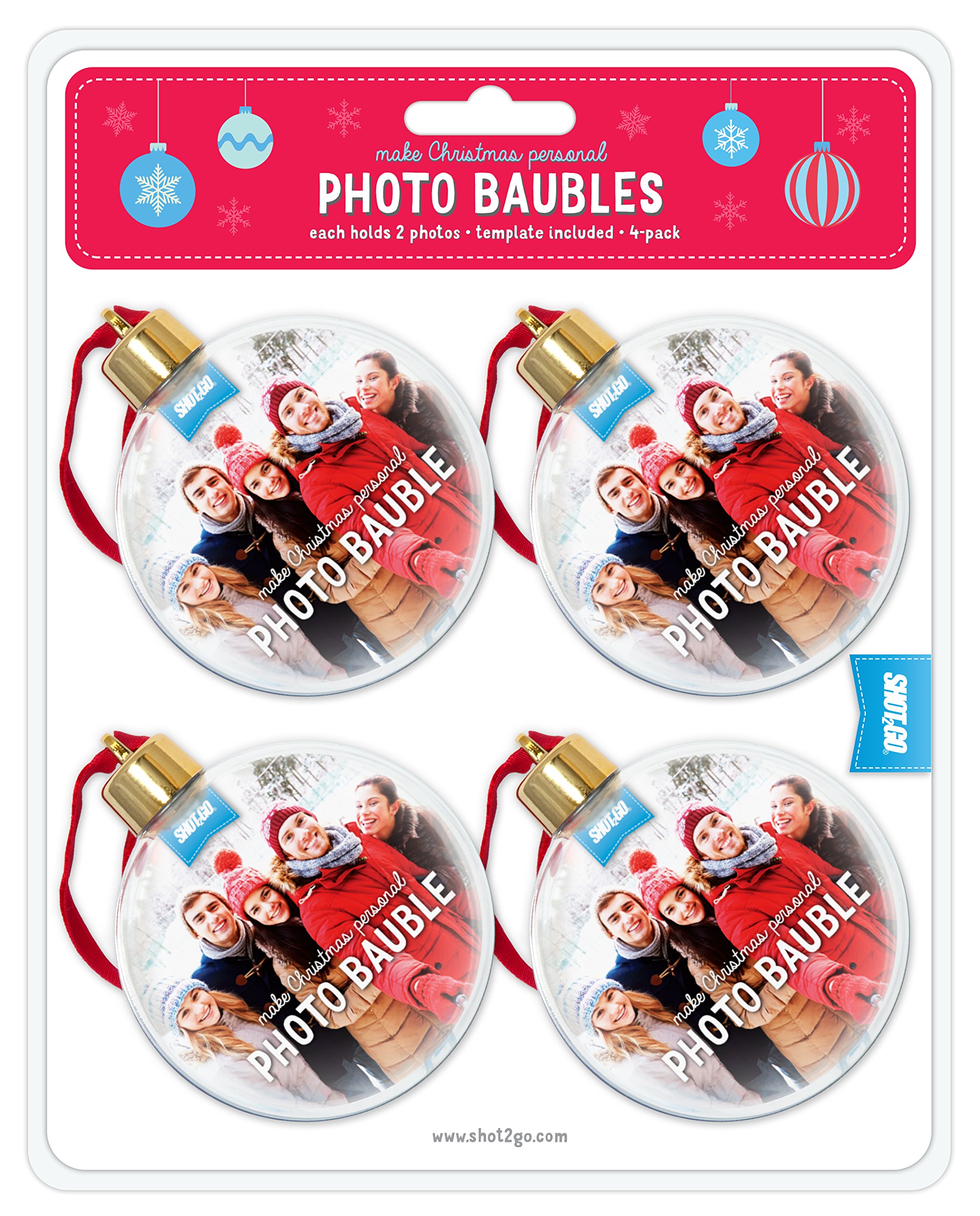 Shot2Go Christmas Baubles 4 Pack