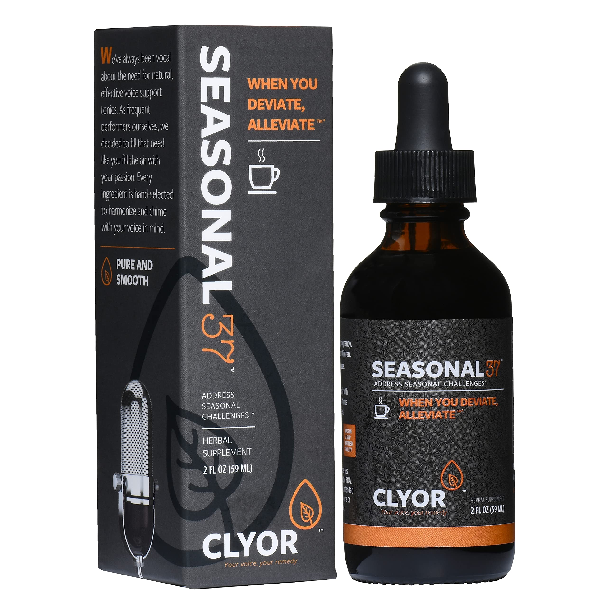 Seasonal37 - Herbal Cold Relief Remedy | All Natural Immune Booster | Cut your cold time in half.