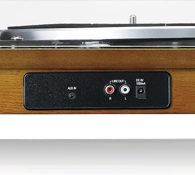 Lenco LS-55 turntable with integrated speaker - Bluetooth receiver - direct encoding from MP3 - 2 x 5 Watt RMS - USB input - AUX - brown