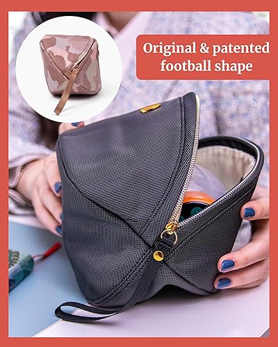 Miniatura 7 de Bolsa de extractor de leche portátil, se adapta a Elvie, Willow, Momcozy y todos los demás, bolsa de bomba pequeña beige con correa para la muñeca,